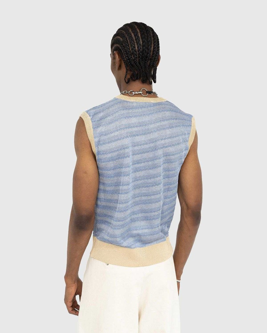 Strik | Our Legacy Strikket Vest Tegneserie Statisk Stribe