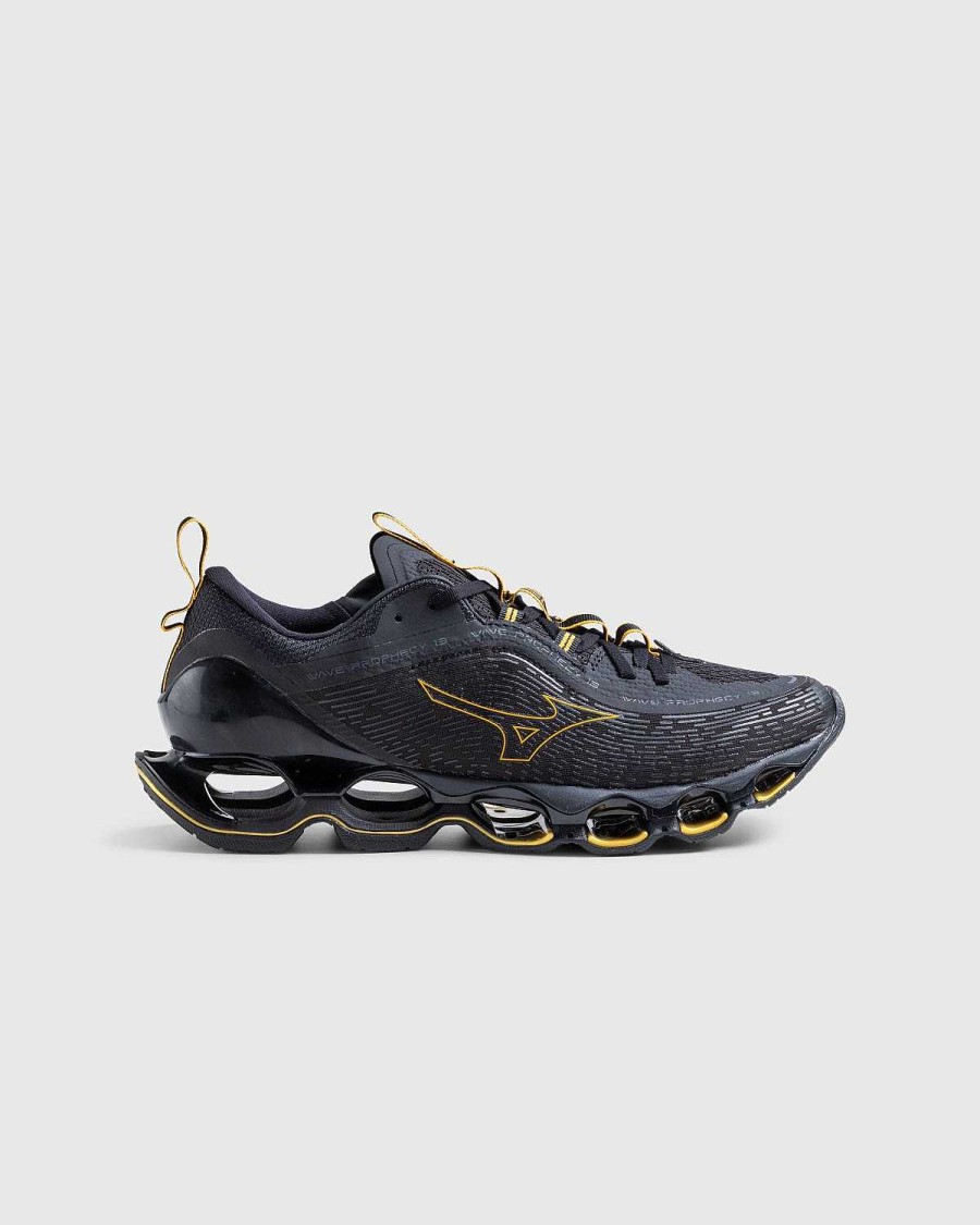 Sneakers | Mizuno Wave Prophecy 13 Sort/Guld/Metalliggra