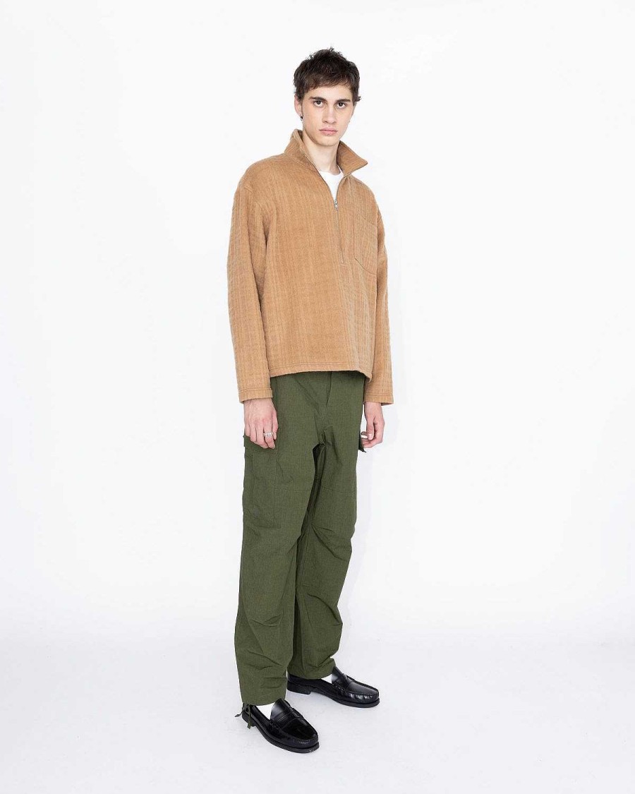 Strik | Highsnobiety HS05 Genanvendt Half-Zip Uld Fleece Brun