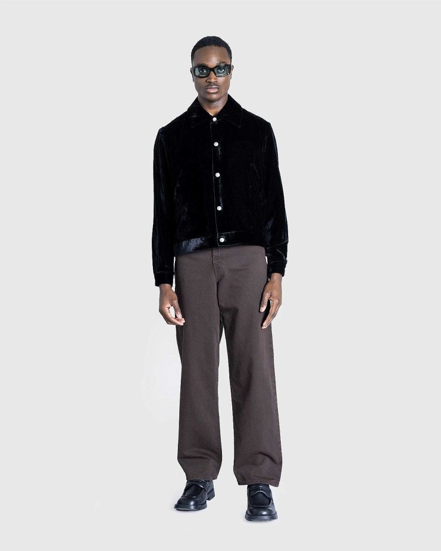 Bukser | Séfr Bred Udskarne Jeans, Vasket Brun