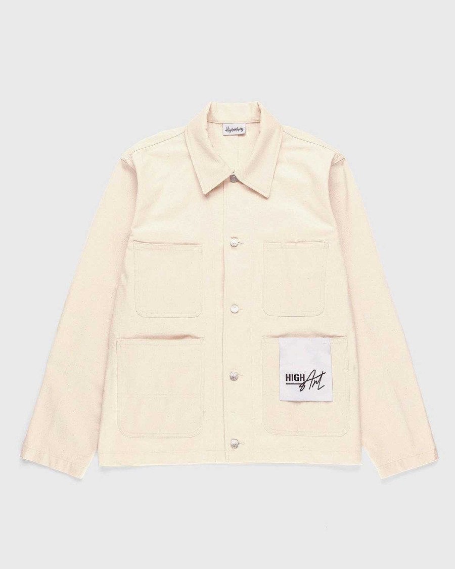 Overtoj | Highsnobiety Highart Mixed Panel Canvas Malerjakke Off-White