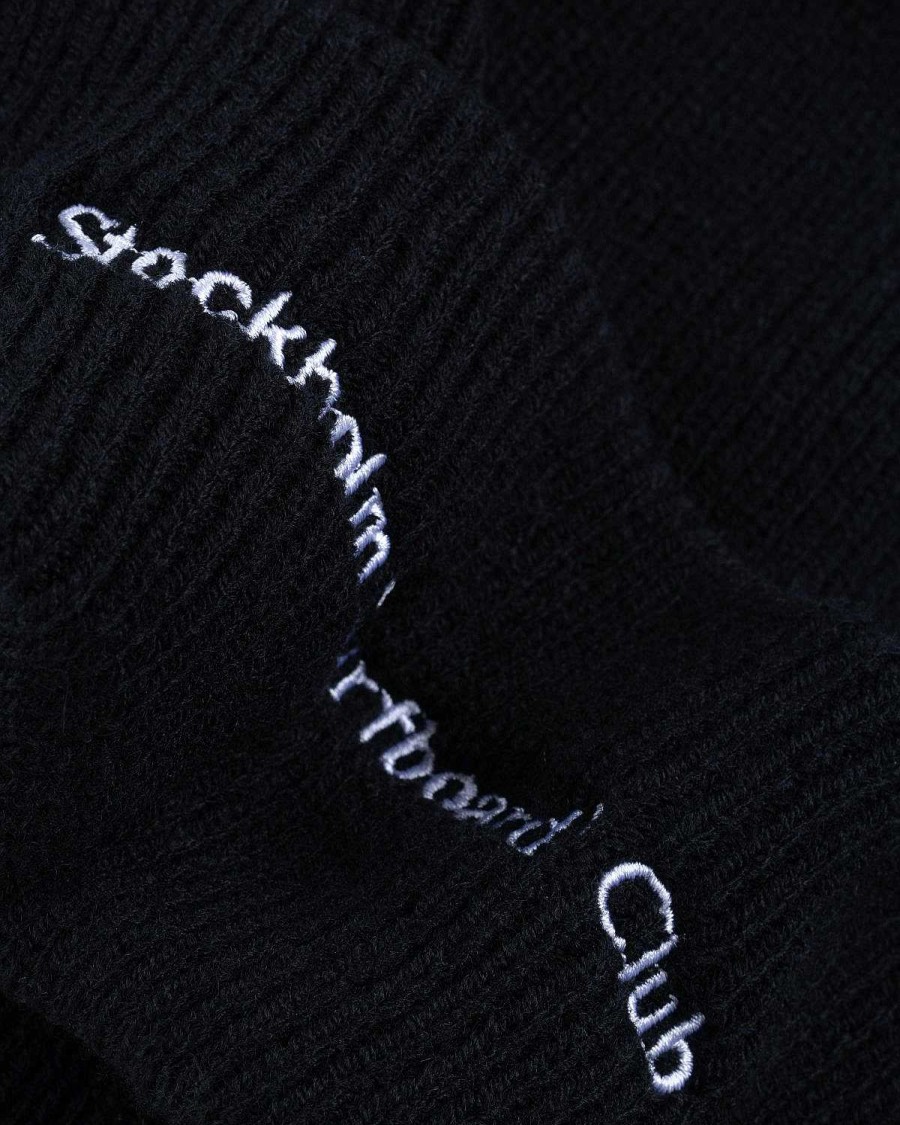 Vinter Tilbehor | Stockholm Surfboard Club Mossa Beanie Sort