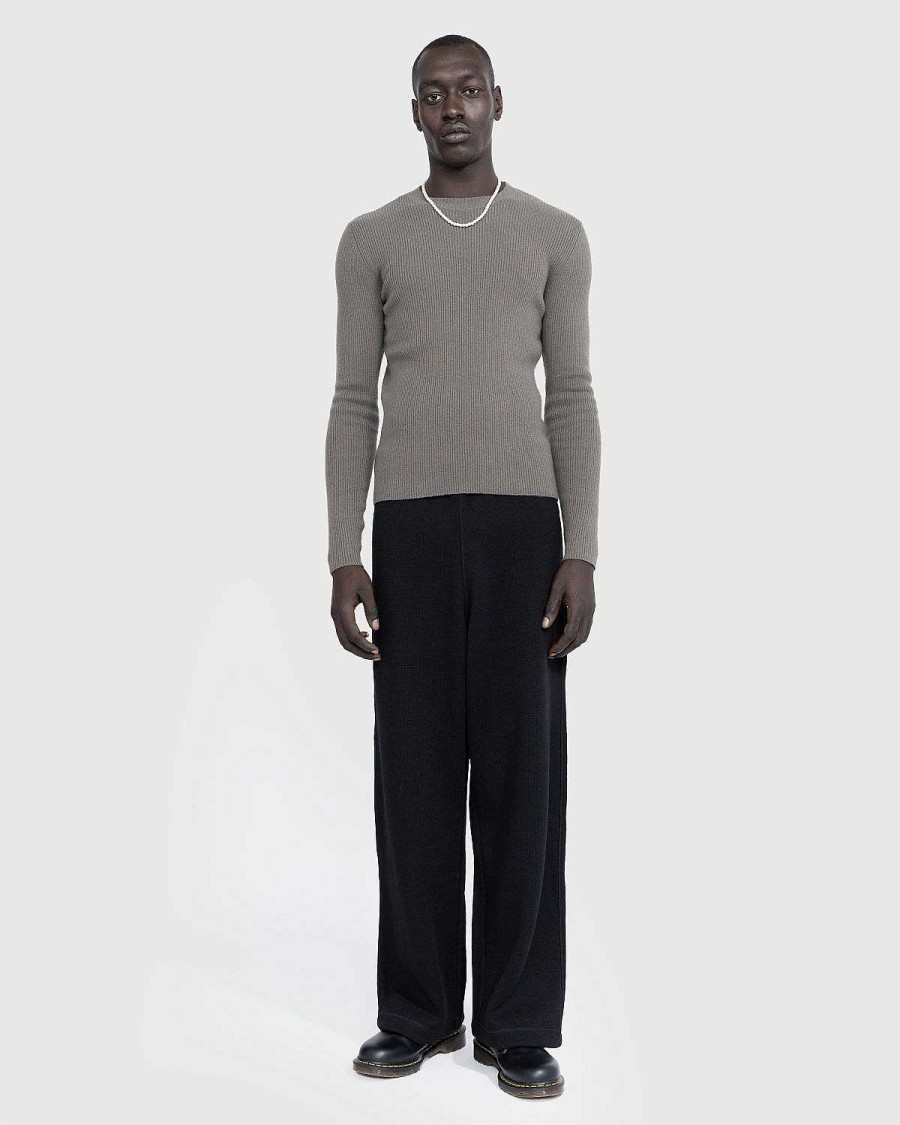 Strik | Our Legacy Kompakt Rundhals Mole Grey Super Wool