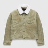 Overtoj | Acne Studios Kanvas Polstret Jakke Khaki Beige