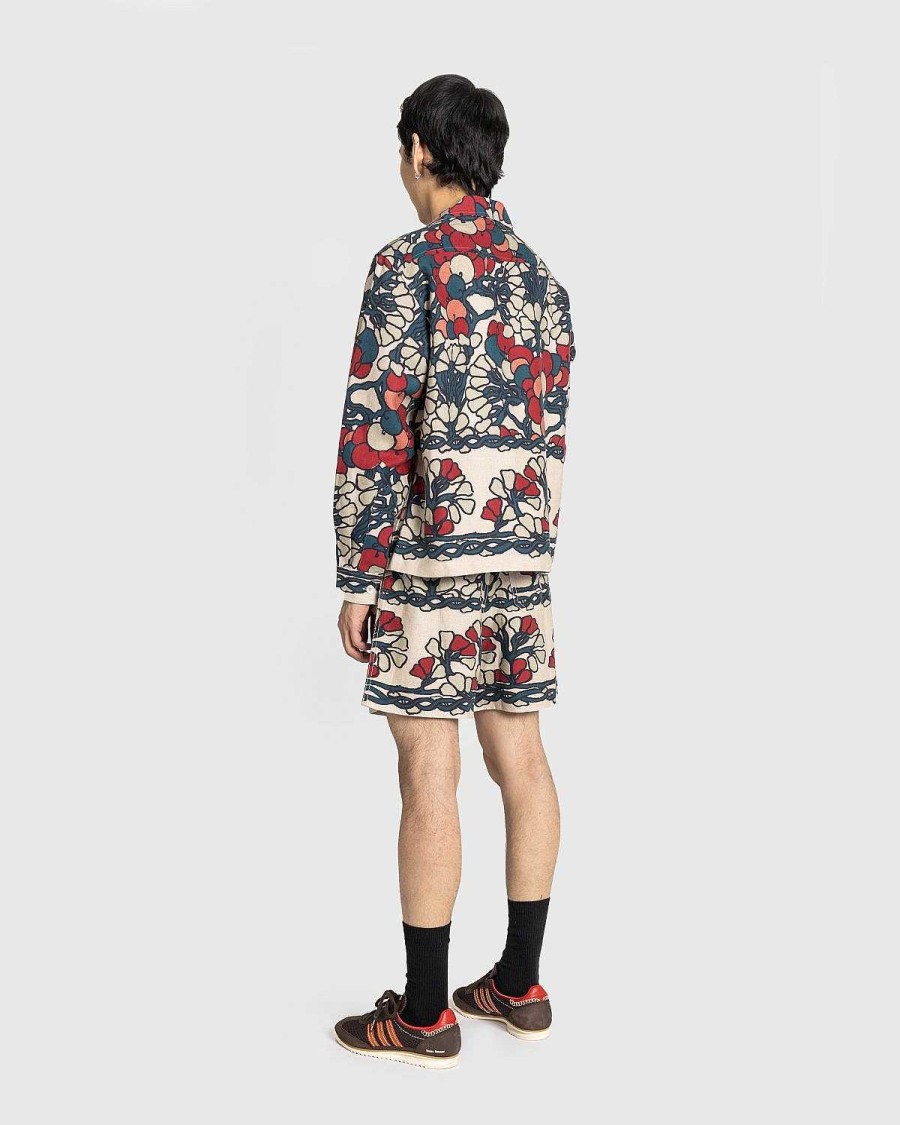 Shorts | Bode Garden Lattice Shorts Ecru/Multi