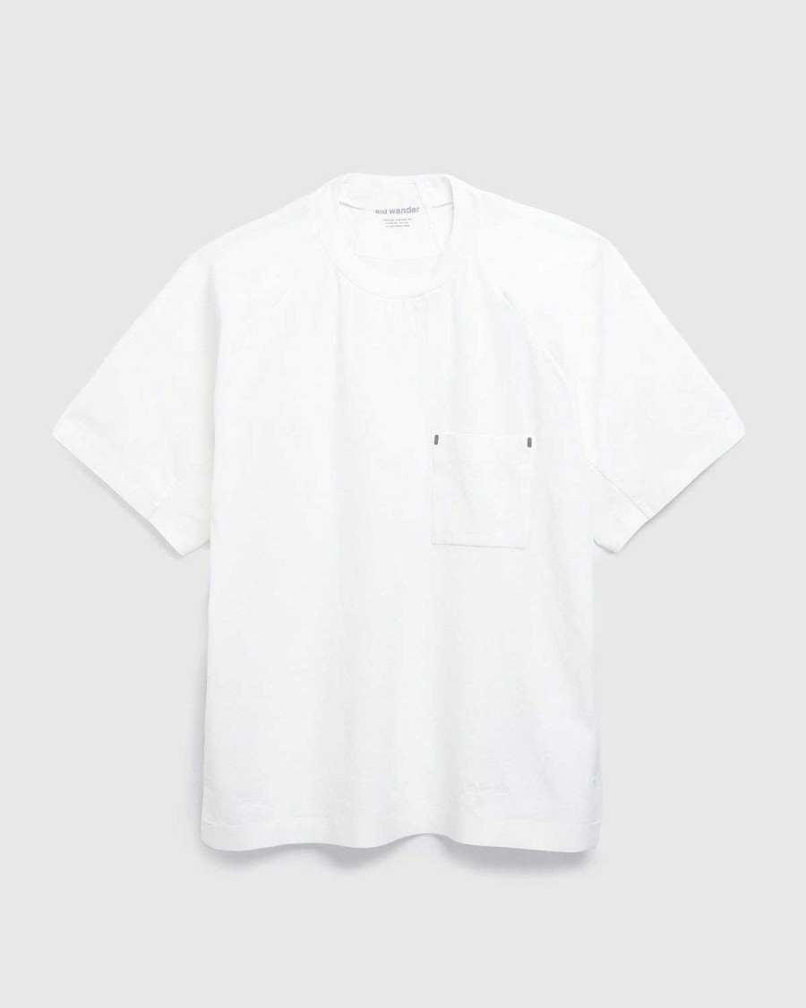T-Shirts | And Wander Merino Base Ss T Off-White