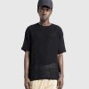 T-Shirts | Highsnobiety HS05 Pigmentfarvet Mesh T-Shirt Sort