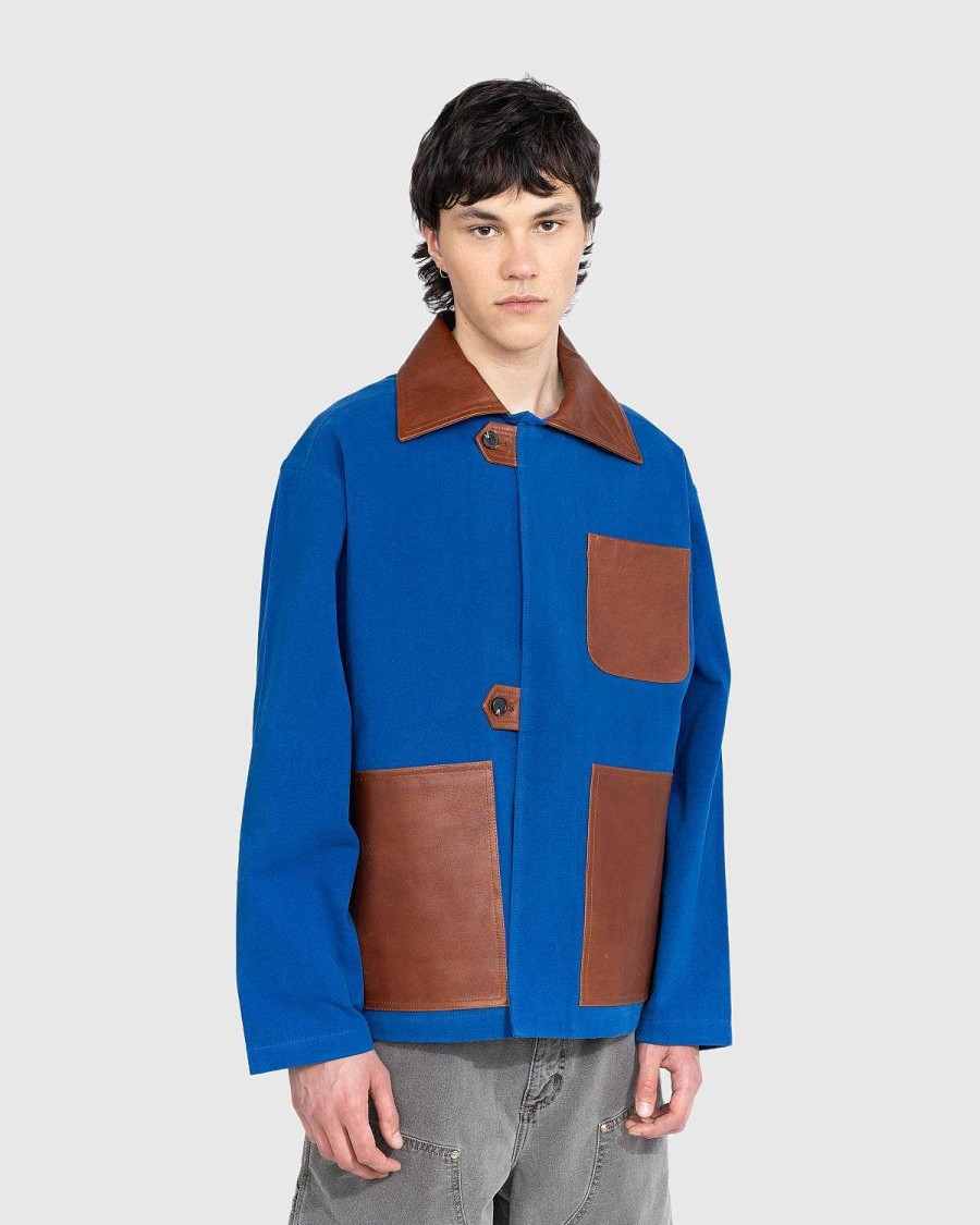 Overtoj | Bode Laeder Tab Jacket Tan/Bla