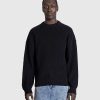 Strik | Marine Serre Core Knit Crewneck Pullover Sort