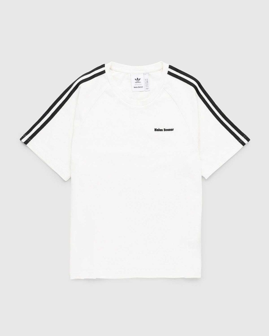 T-Shirts | Adidas T-Shirt I Okologisk Bomuld Kridhvid