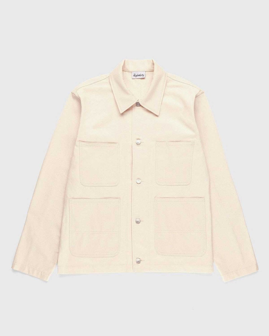 Overtoj | Highsnobiety Highart Mixed Panel Canvas Malerjakke Off-White