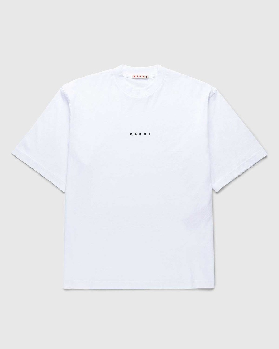 T-Shirts | Marni Logo T-Shirt Hvid