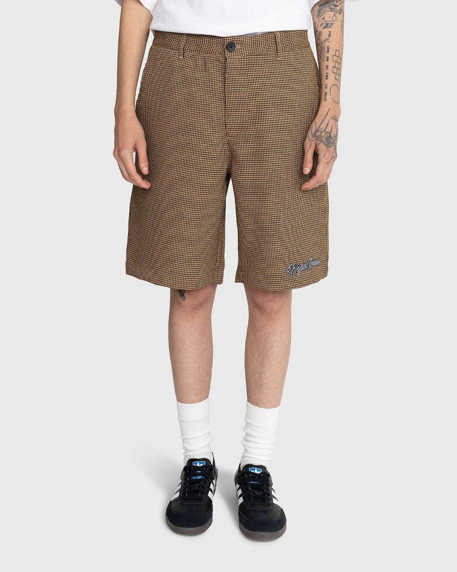Shorts | Noon Goons Banned Houndstooth Shorts Brun