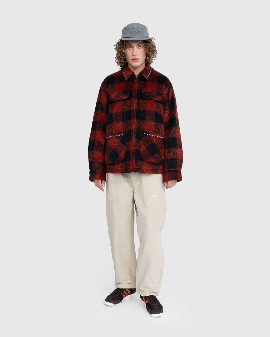 Skjorter | Patta Tjek Car Coat Biking Red