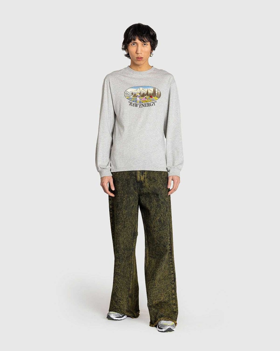 T-Shirts | Carne Bollente Raw Energy Langaermet Melange Gra