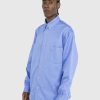 Skjorter | Acne Studios Button-Up Overshirt Kornblomst Bla