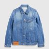 Overtoj | J.W. Anderson Twisted Denimjakke Lysebla