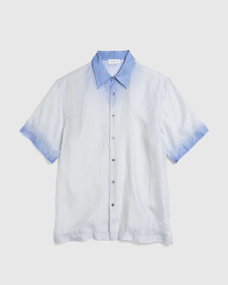 Skjorter | Dries van Noten Silke Cassi Skjorte Gradient Blue