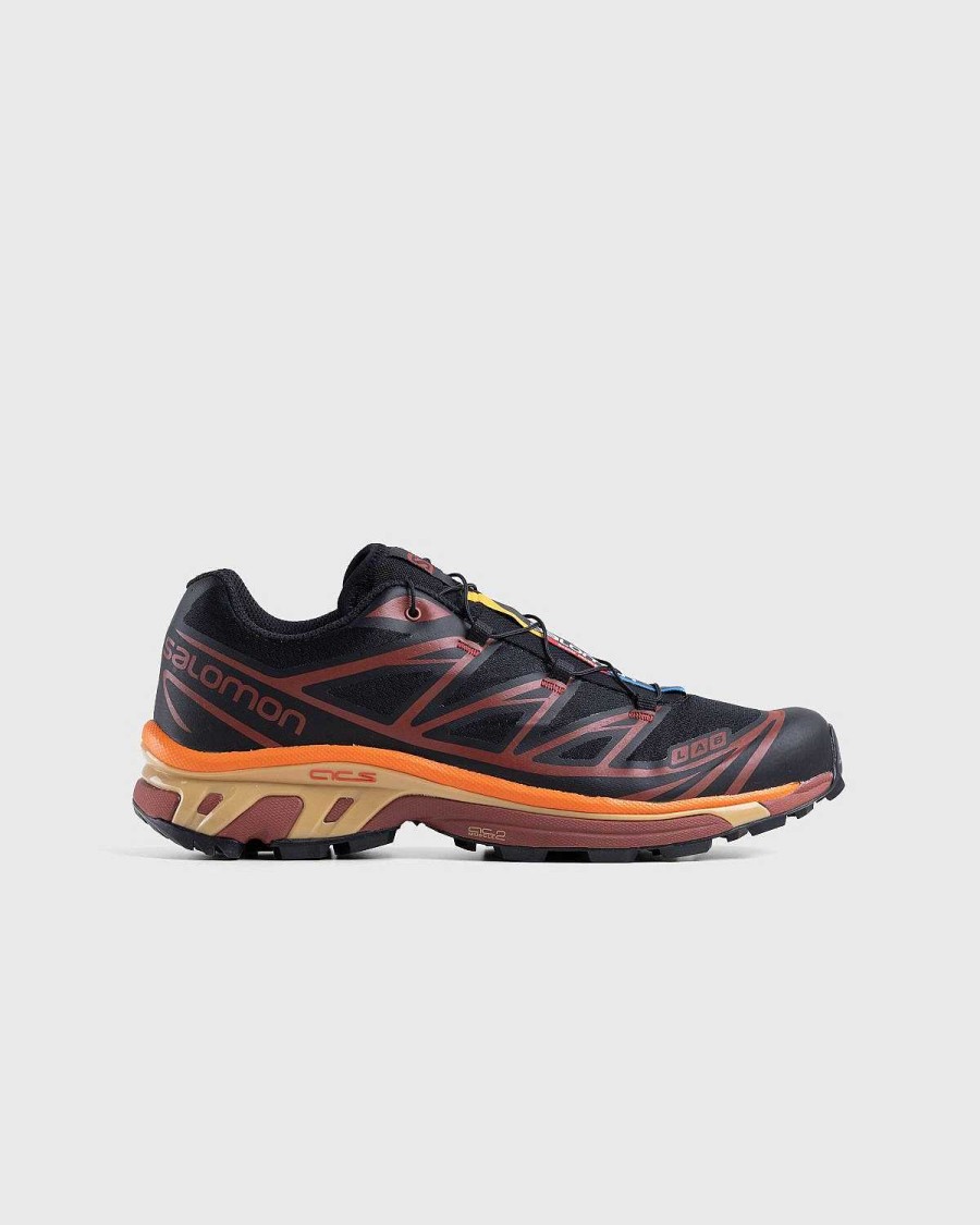 Sneakers | Salomon Xt-6 Sort/Chokoladeblomme/Vibrant Orange