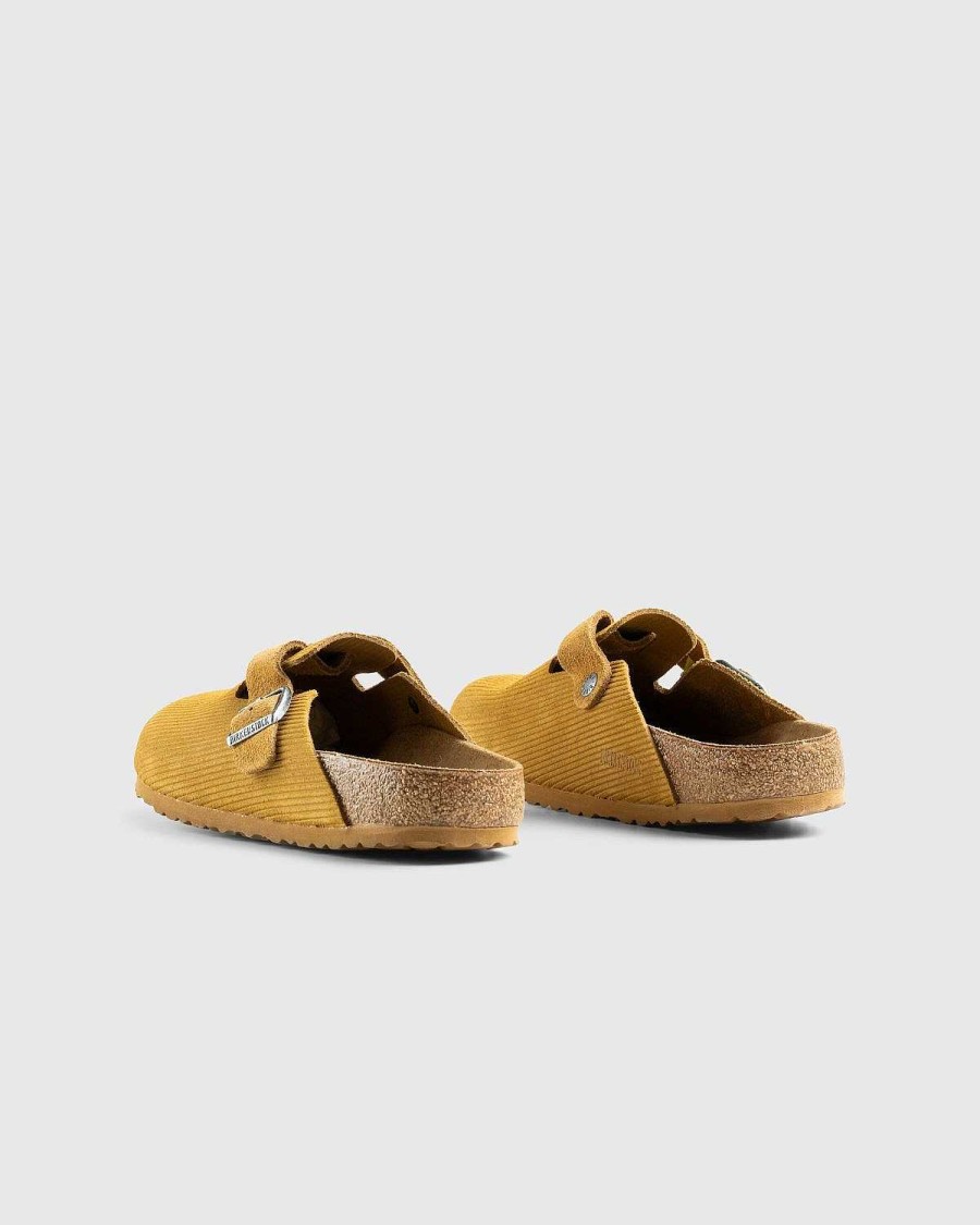 Sandaler | Birkenstock Boston Ruskindslaeder Corduroy Cork Brun