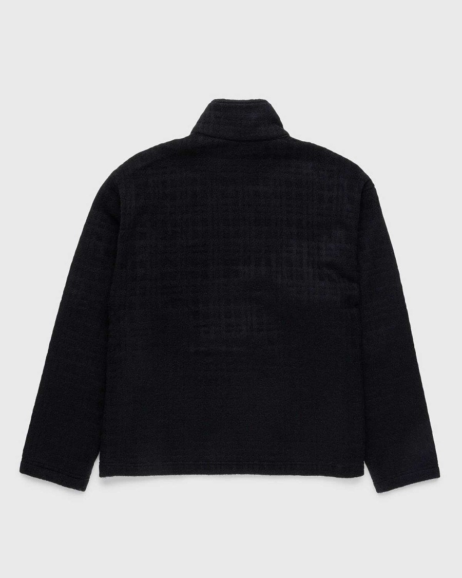 Strik | Highsnobiety HS05 Genbrugt Half-Zip Uld Fleece Sort