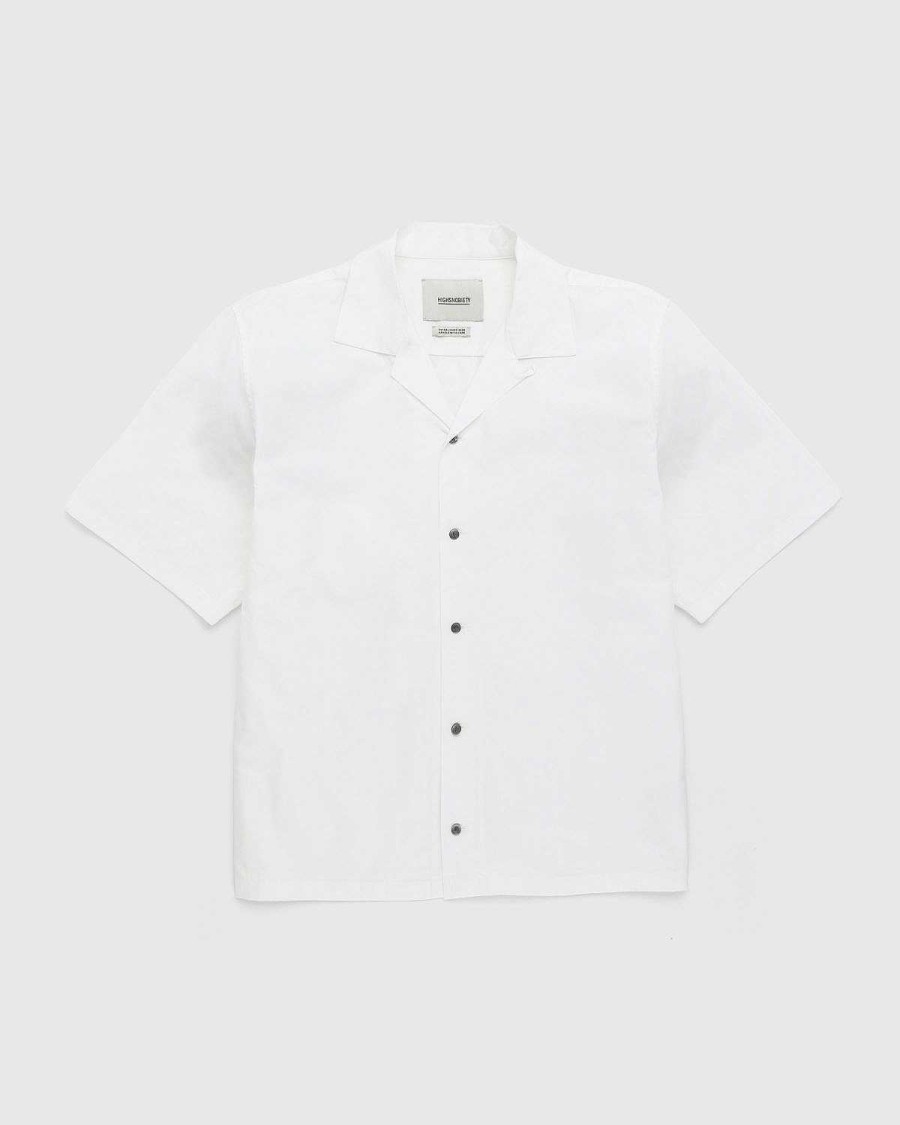 Skjorter | Highsnobiety Poplin Kortaermet Skjorte Hvid