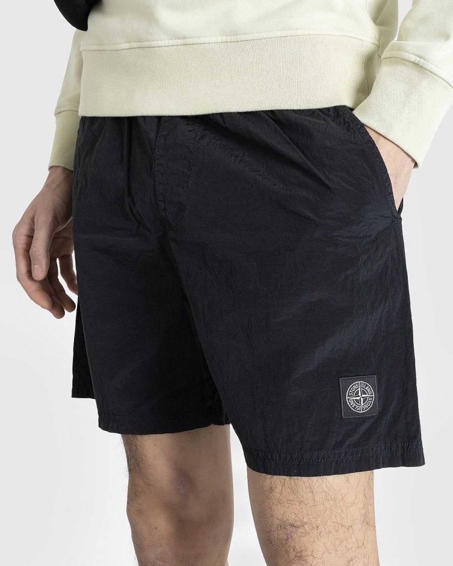 Shorts | Stone Island Nylon Metal Badeshorts Sort