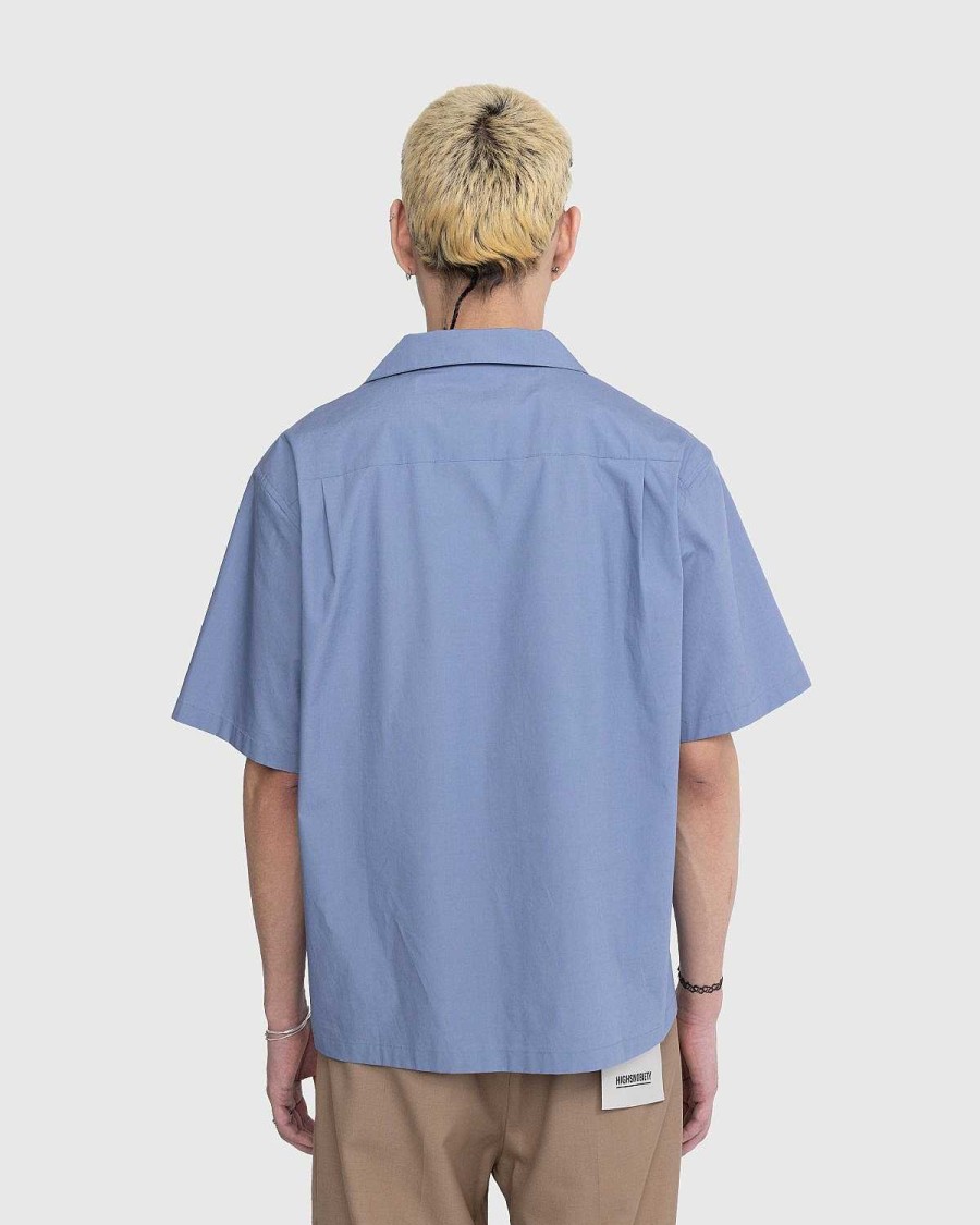 Skjorter | Highsnobiety Poplin Kortaermet Skjorte Bla