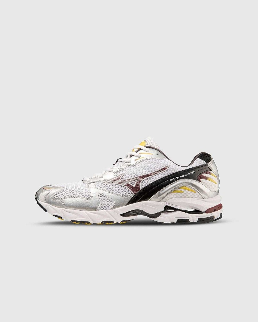 Sneakers | Mizuno Wave Rider 10 Hvid/Cabernet/Solv