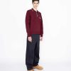 T-Shirts | Highsnobiety HS05 Langaermet Strik Polo Bordeaux