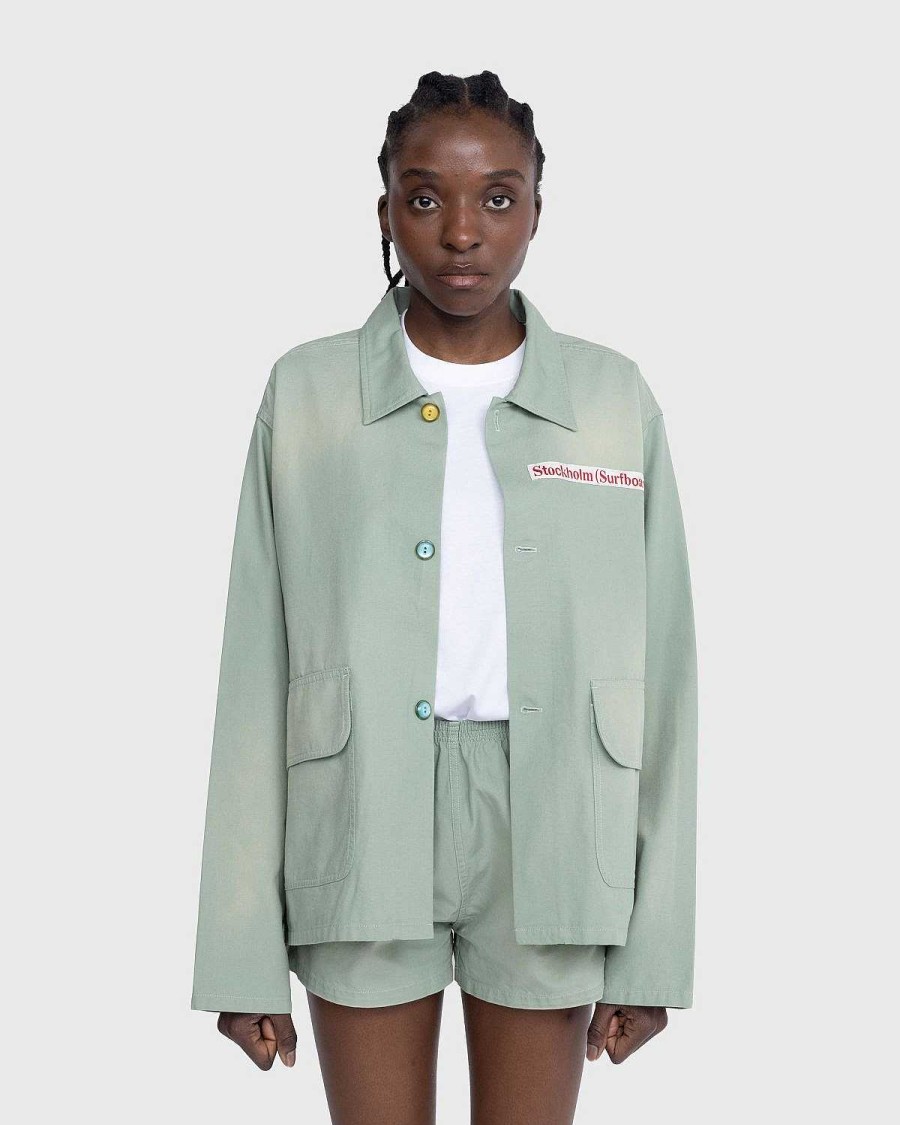 Overtoj | Stockholm Surfboard Club Laerred Coach Jacket Sage