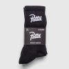 Sokker | Patta Script Logo Sportssokker (2-Pak) Sort