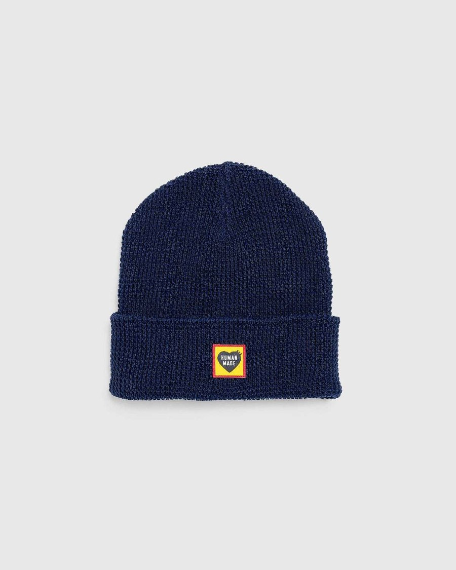 Vinter Tilbehor | Human Made Vaffel Beanie Navy