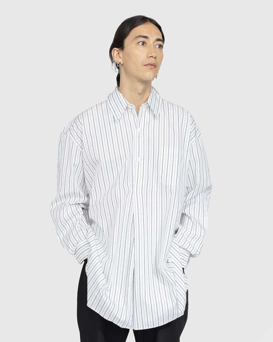 Skjorter | Our Legacy Popover Skjorte Olympic White Stripe