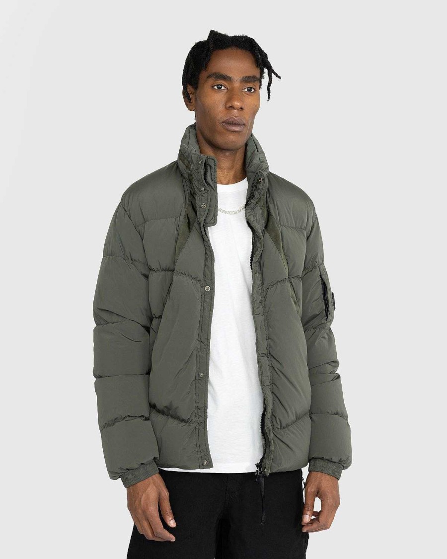 Overtoj | C.P. Company Polstret Nylonjakke Olive Night