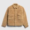 Overtoj | Human Made Wool Blended Boa Fleece Arbejdsjakke Beige