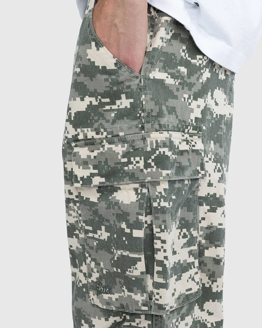 Bukser | Patta Digi Washed Cargo Pants Multi/Spray Camo