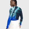 T-Shirts | Gerrit Jacob Mesh Langaermet Sort
