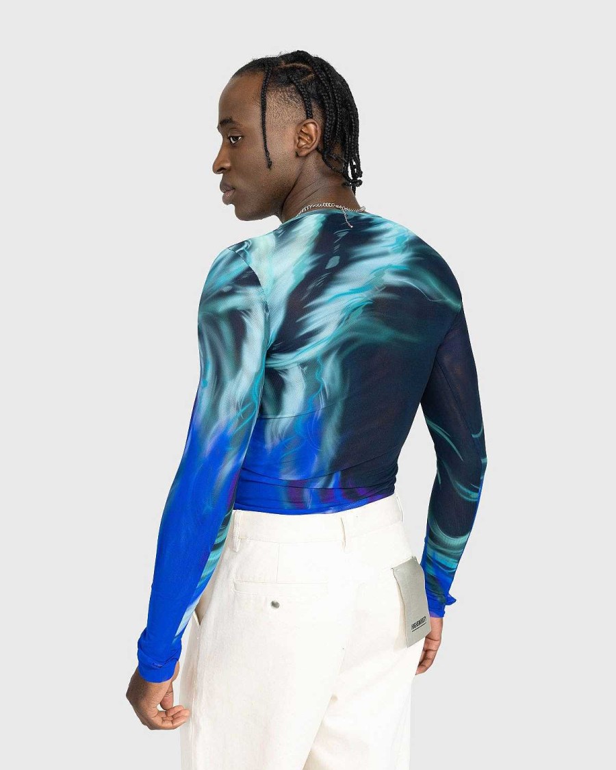 T-Shirts | Gerrit Jacob Mesh Langaermet Sort