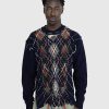 Strik | Maison Margiela Distressed Wool Crewneck Sweater Multi