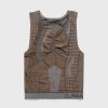 T-Shirts | ROA 3D Strik Top Brun/Gra
