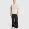 Strik | Stone Island Cardigan Med Halv Lynlas I Beige