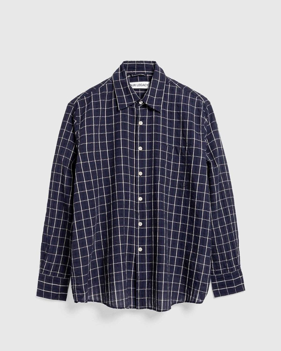 Skjorter | Our Legacy Over Shirt Mork Middelhavs Ternet