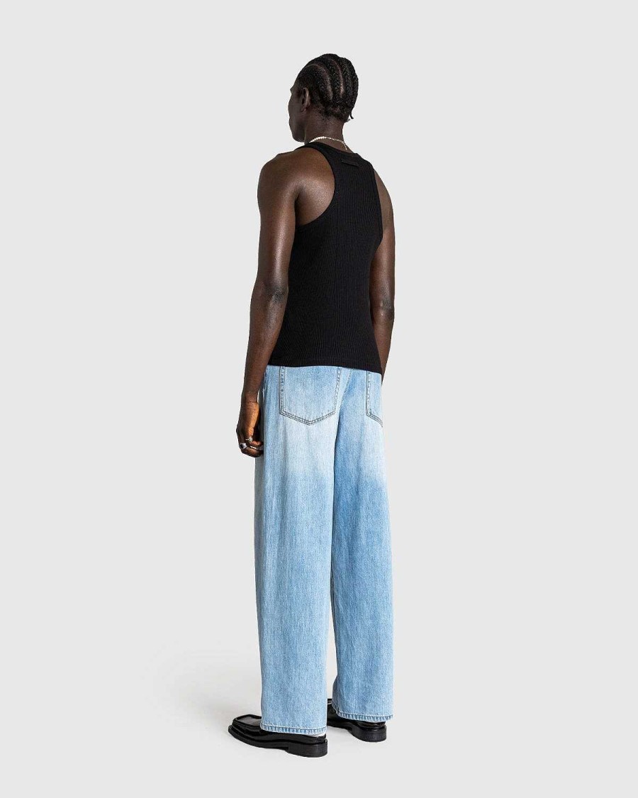 T-Shirts | Jean Paul Gaultier Ribbet Tank Top Med Overall Spaender Sort