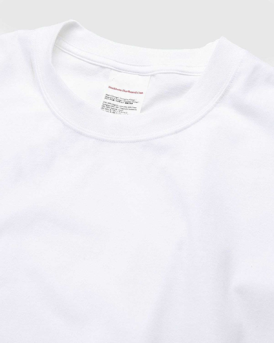 T-Shirts | Stockholm Surfboard Club Logo T-Shirt Hvid/Rod