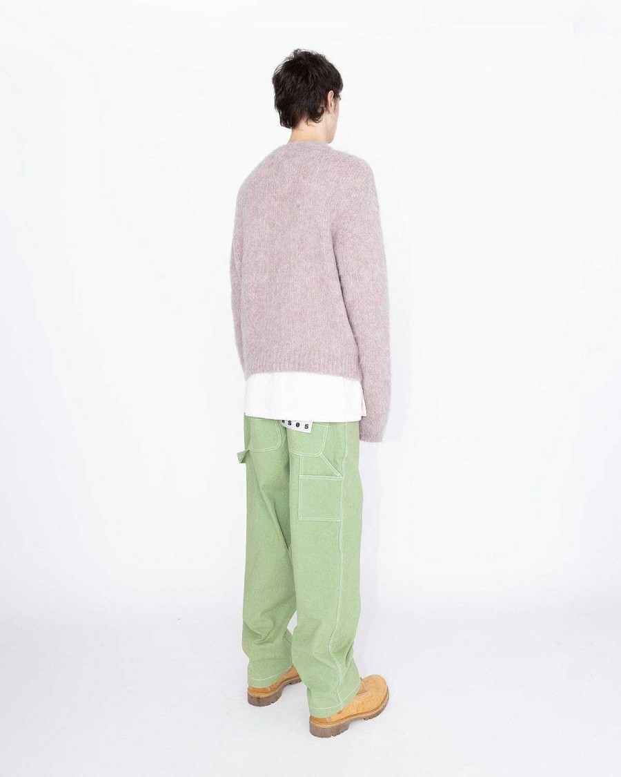 Strik | Highsnobiety HS05 Borstet Alpaca Cardigan Pale Rose