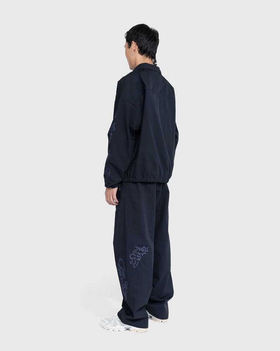 Bukser | NTS Borstet Nylon Trackpants Navy