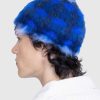 Hatte | SSU Borstet Mohair Muslingeskal Bucket Hat Merlin Blue