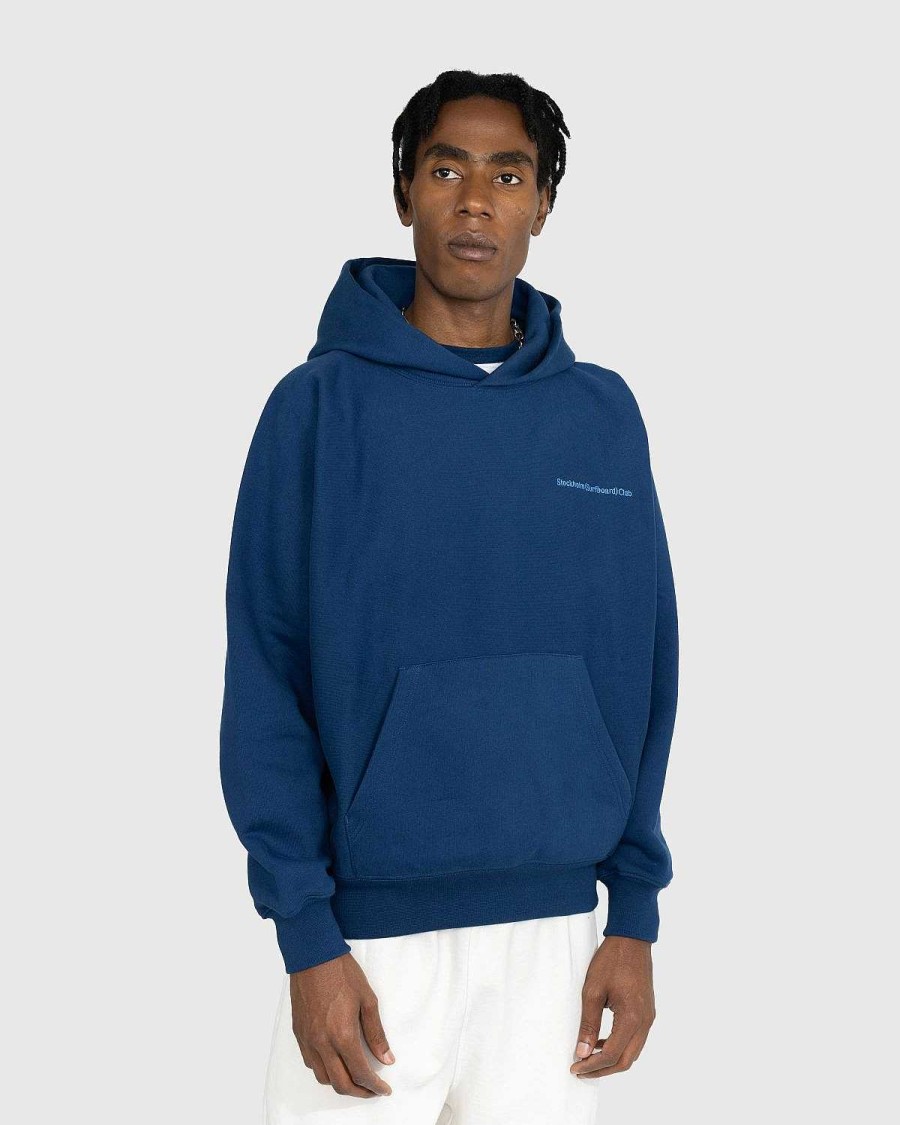 Sveder | Stockholm Surfboard Club Jes Hoodie Midnight Blue