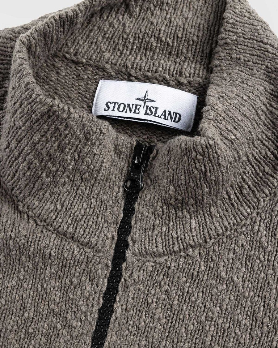 Strik | Stone Island Cardigan Musk Med Lynlas